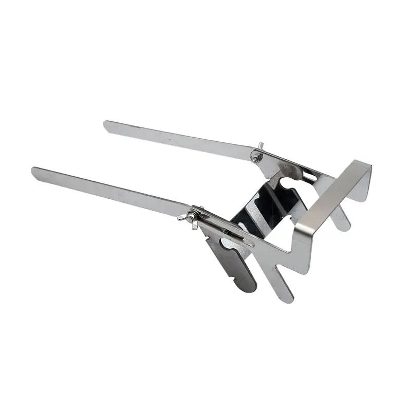 Porta secchiello regolabile per tutti i secchi per miele e hobbock in acciaio inox