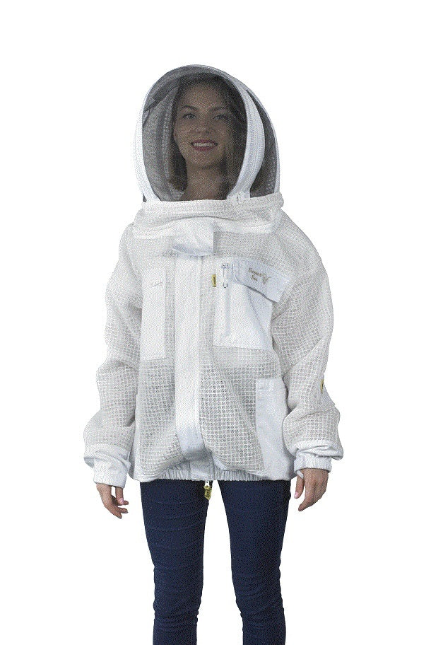 Imkeranzug Elegant Bee Overall Schutzanzug Bienen Belüftet Netzgewebe Weiss