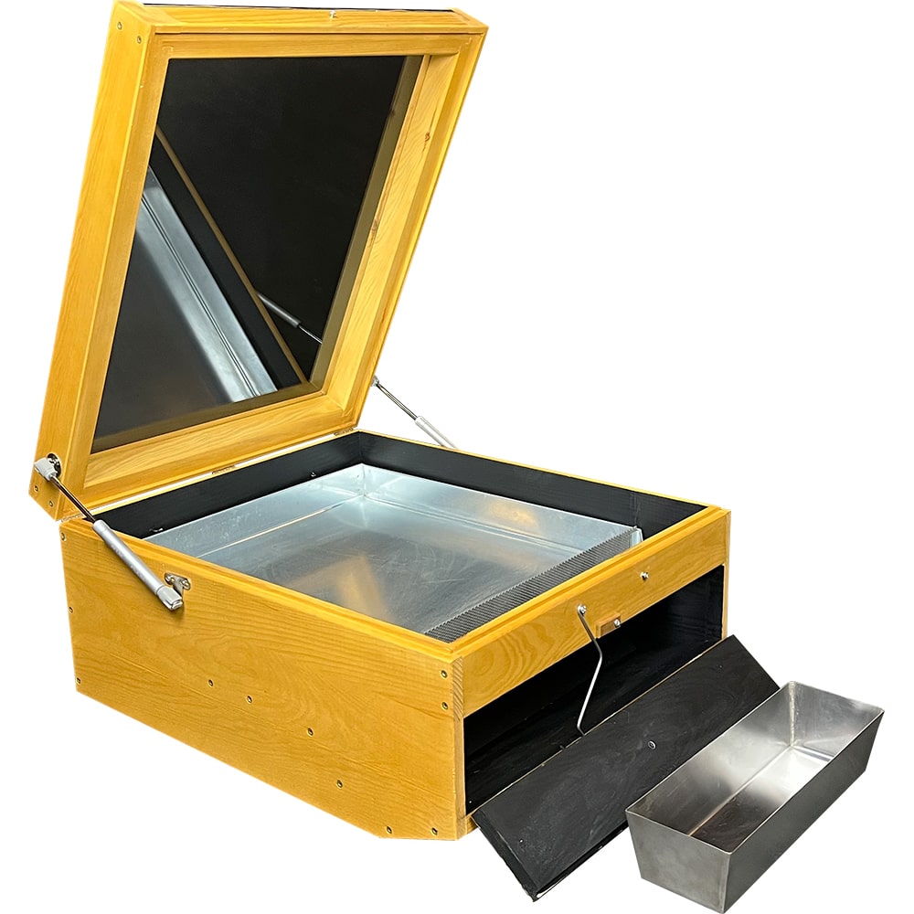 Fondoir à cire solaire en bois solide et durable pour 2 à 4 nids d'abeilles Zander Dadant allemand normal