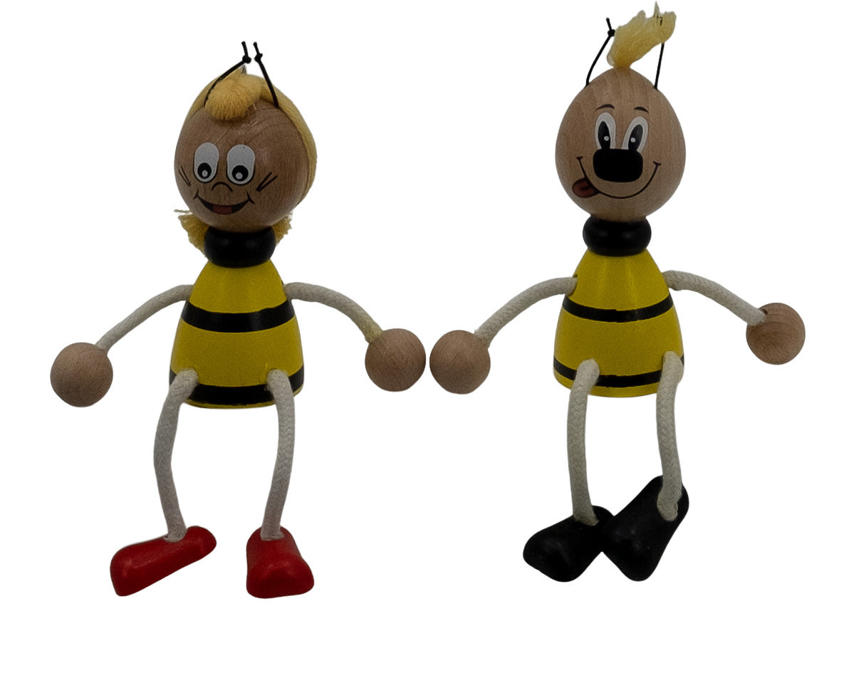 Holzfigur Bienen Schwingfigur Holzspielzeug für Kinder und Deko für Imker