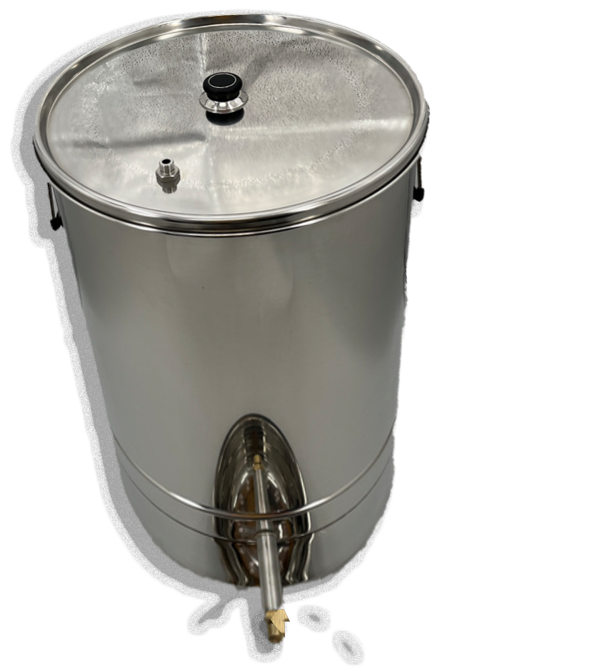 Fondoir à cire vapeur rond inox diamètre 53 cm jusqu'à 30 nids d'abeilles