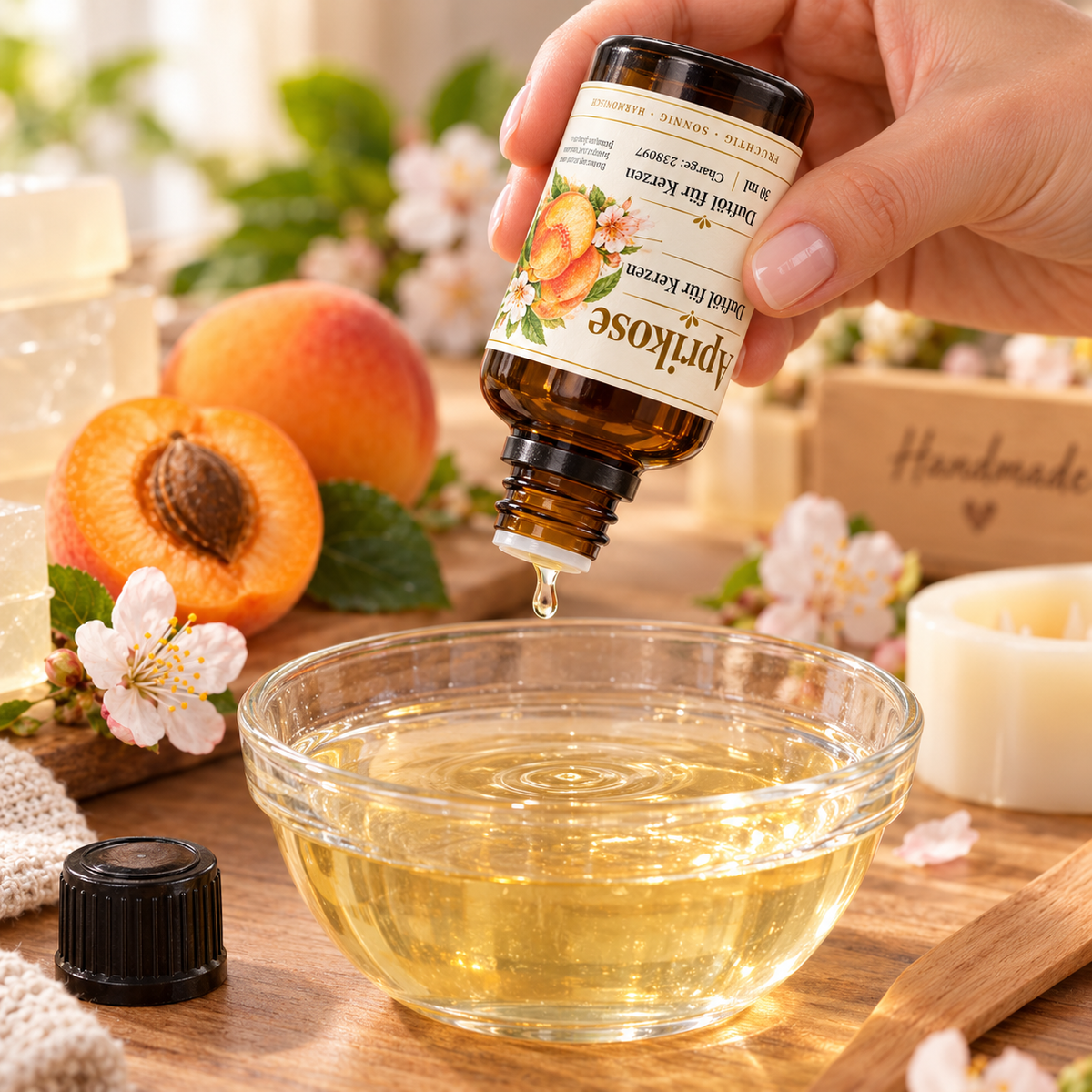Abrikoos geurolie 30 ml – fruitige geur voor kaarsen & zepen