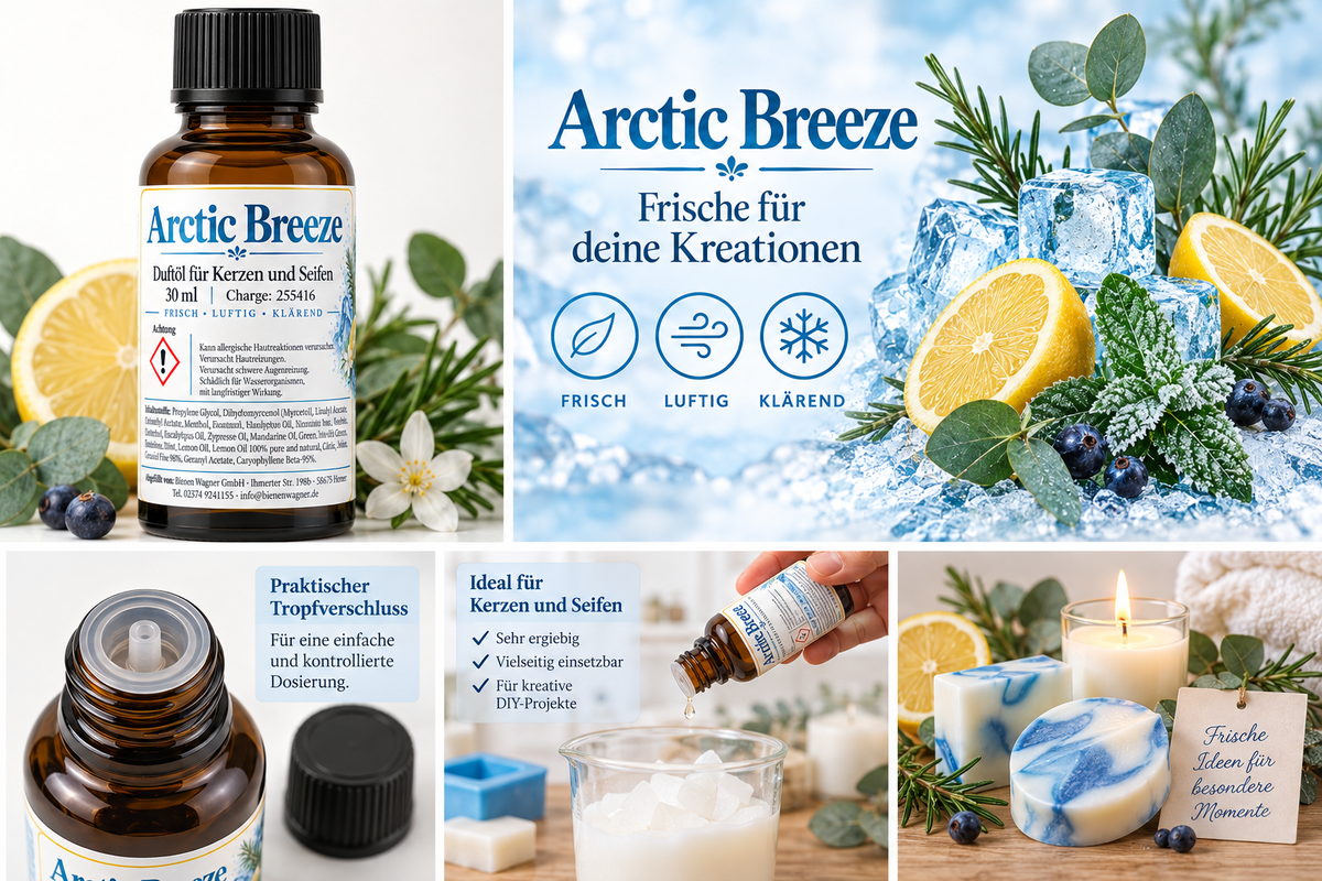 Arctic Breeze Duftöl 30 ml – frischer Duft für Kerzen & Seifen