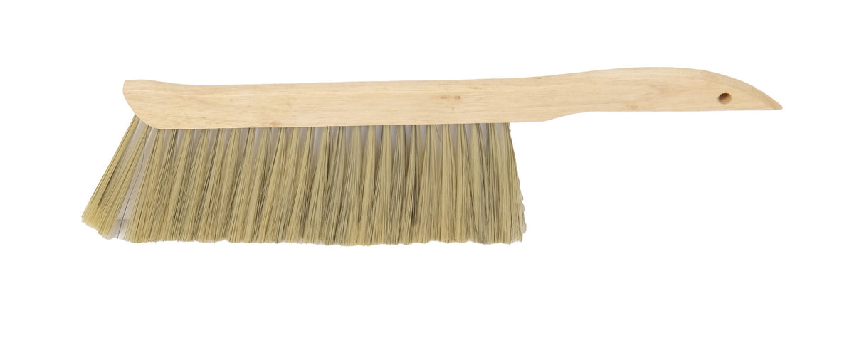 Bijenbezemborstel imkerbezem houten handvat lichte haren bijenbezem 34cm zeer zacht