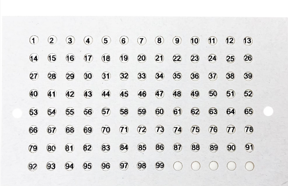 Lichtgevende opaliettegels voor het markeren van koninginnen, tekentegels Classic 104 koninginnummers 1-99