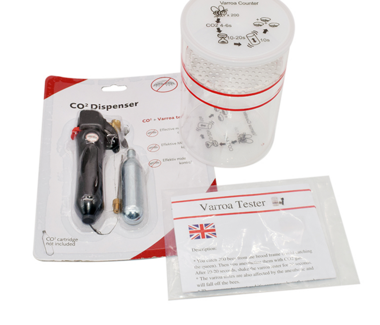 CO2 Varroatester, Varroabehandeling, bijenplaagbestrijding