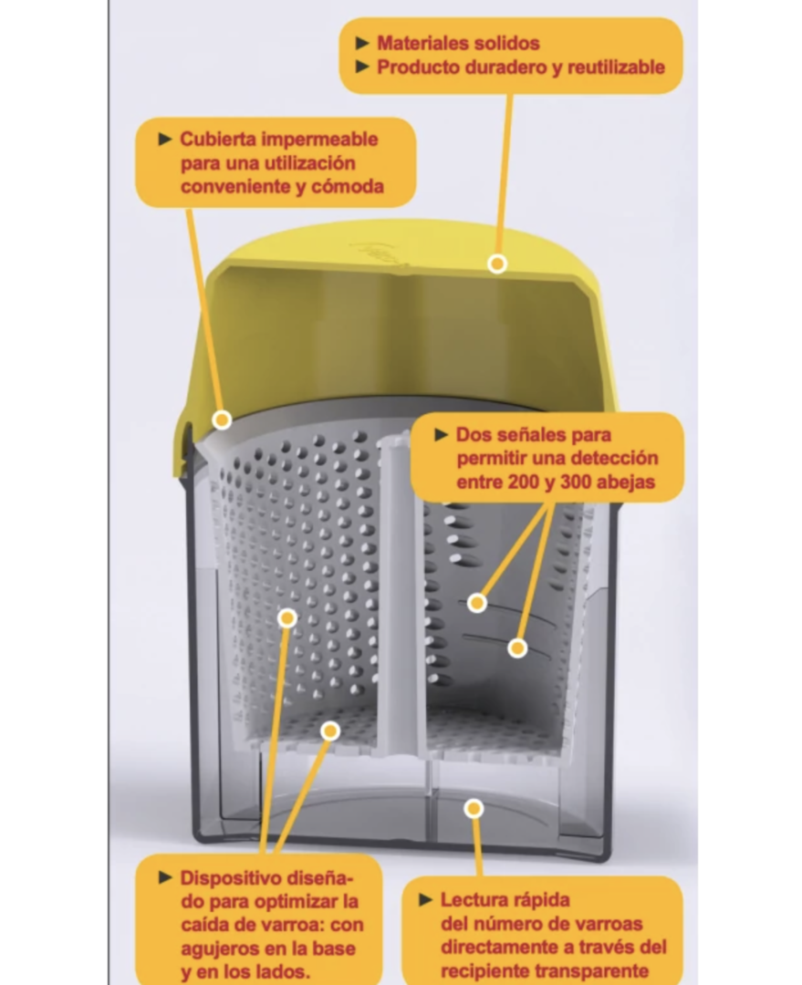 Varroa mite infestation control, Varroa check, Varroa mite test, powdered sugar