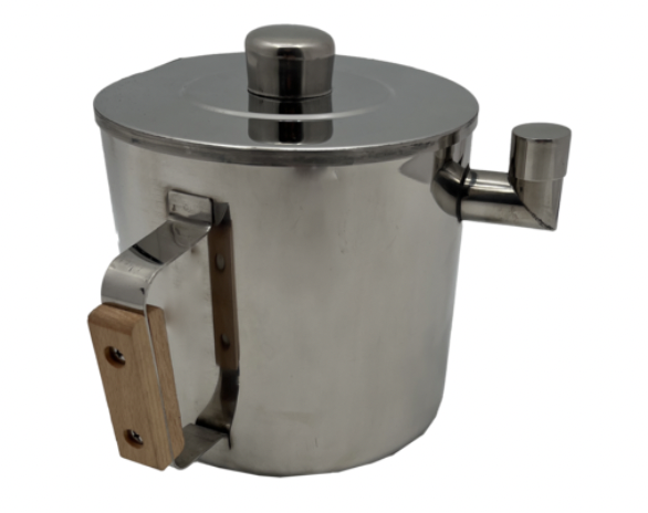 Gießtopf mittel Bienenwachs Gießbehälter mittel Edelstahl Doppelwandig Gießtopf ca. 1L