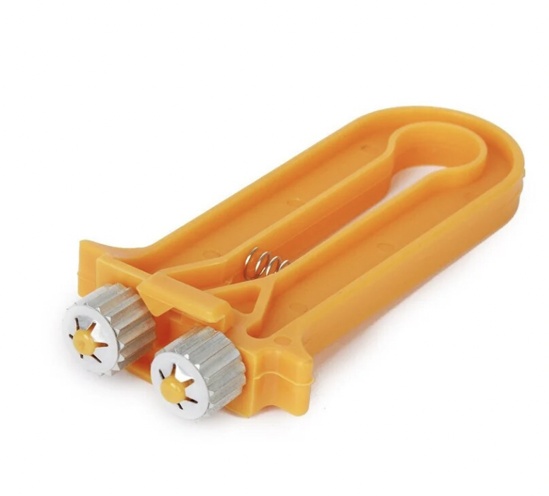 Honeycomb wire tensioner, yellow plastic