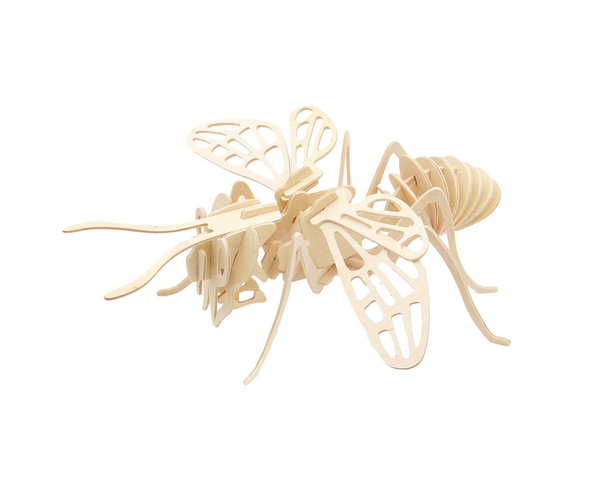 3D-puzzel bijenhout 24 stukjes. Spanwijdte ca. 30 cm