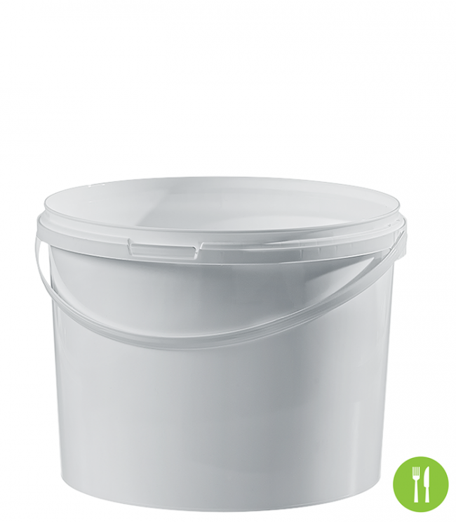 Honingemmer 12,5 kg bijenteeltbenodigdheden honingemmer wit met deksel zeer stabiel