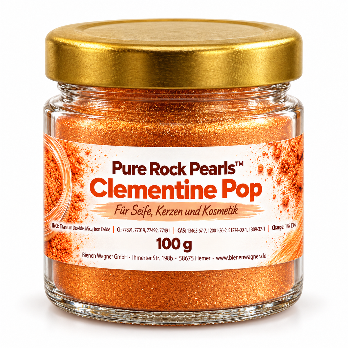 Soap Colour Orange – Colour for Soap, Candles & Cosmetics | Pure Rock Pearls™ Clementine Pop