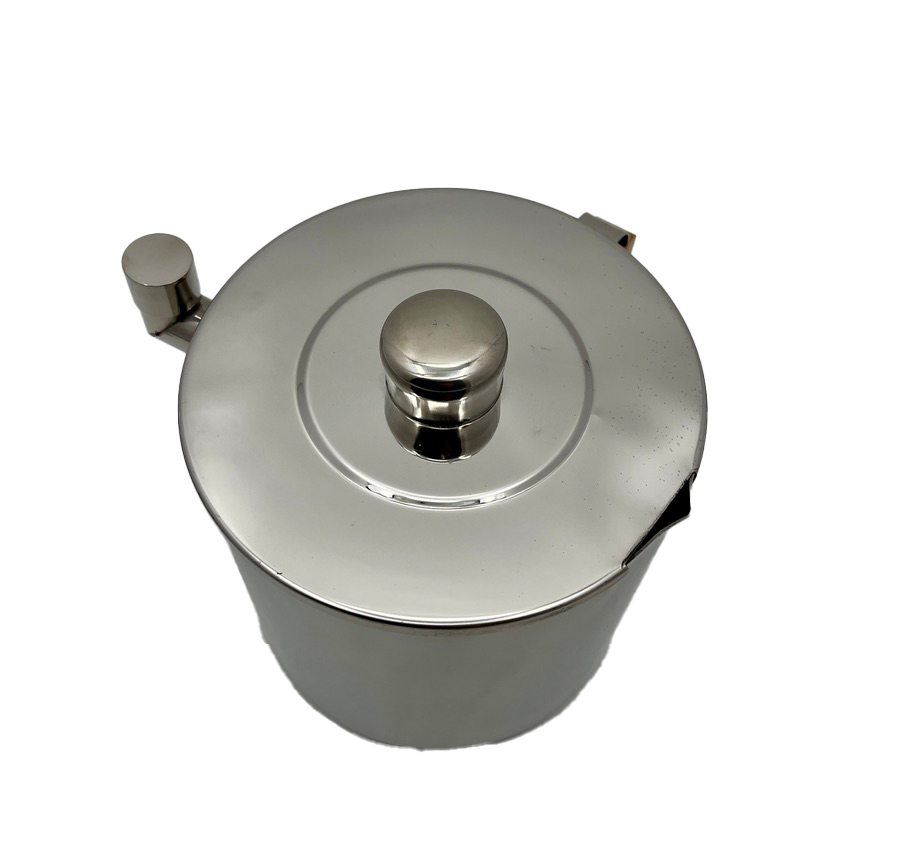 Bijenwas schenkbak grote RVS dubbelwandige schenkpot ca. 2L