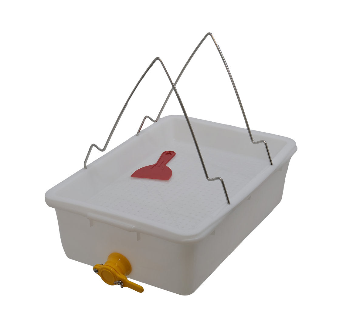 Imbracatura disopercolatrice completa di filtro in plastica e rubinetto pizzicatore per favi da 2 persone