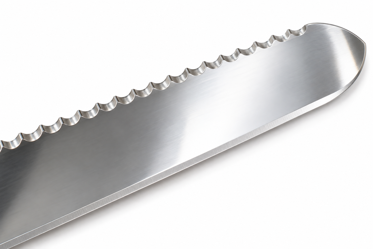 Long uncapping knife made of stainless steel – 43 cm with plastic handle and two cutting edges