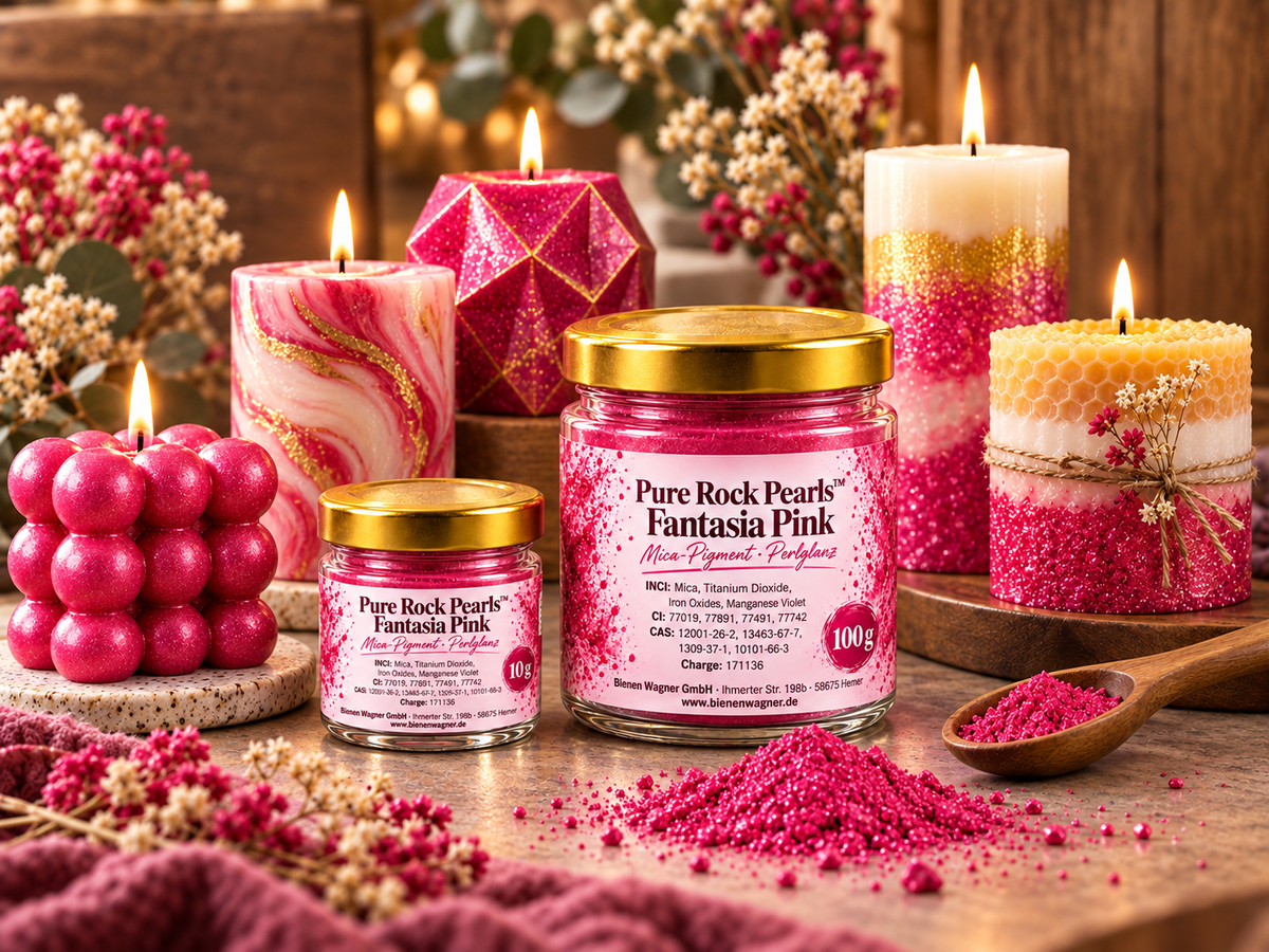 Zeepkleur Rood-Roze – pigment voor zeep, kaarsen & cosmetica | Pure Rock Pearls™ Fiery Fusion (Kopie)