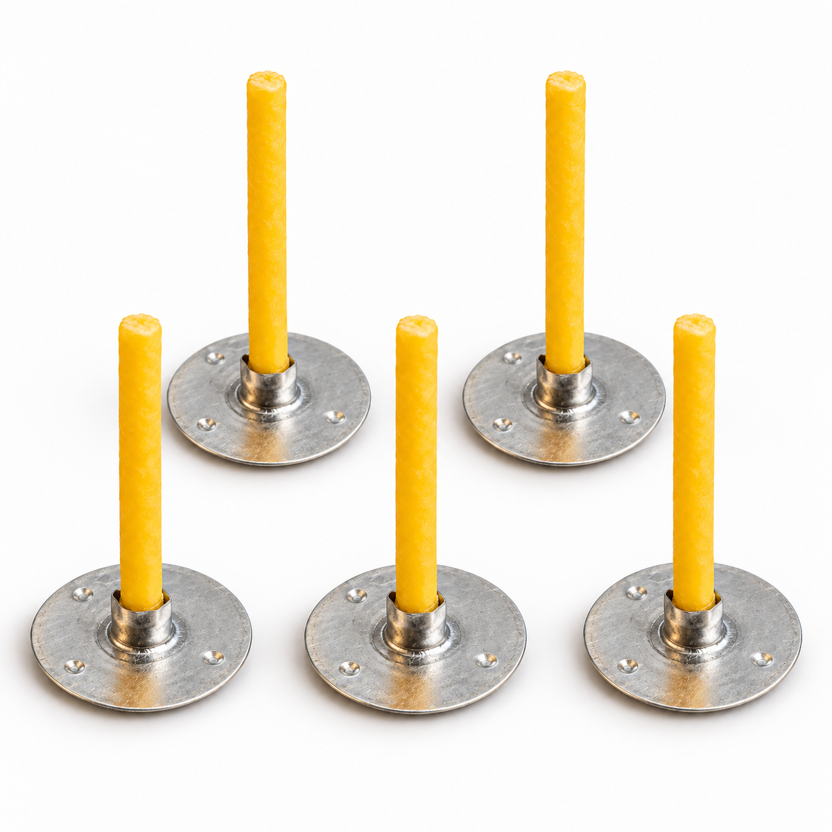 Mèche pour bougie chauffe-plat 28mm mèche blanche cirée n° 3 avec pied pour bougies chauffe-plat 100 pcs (Copie)