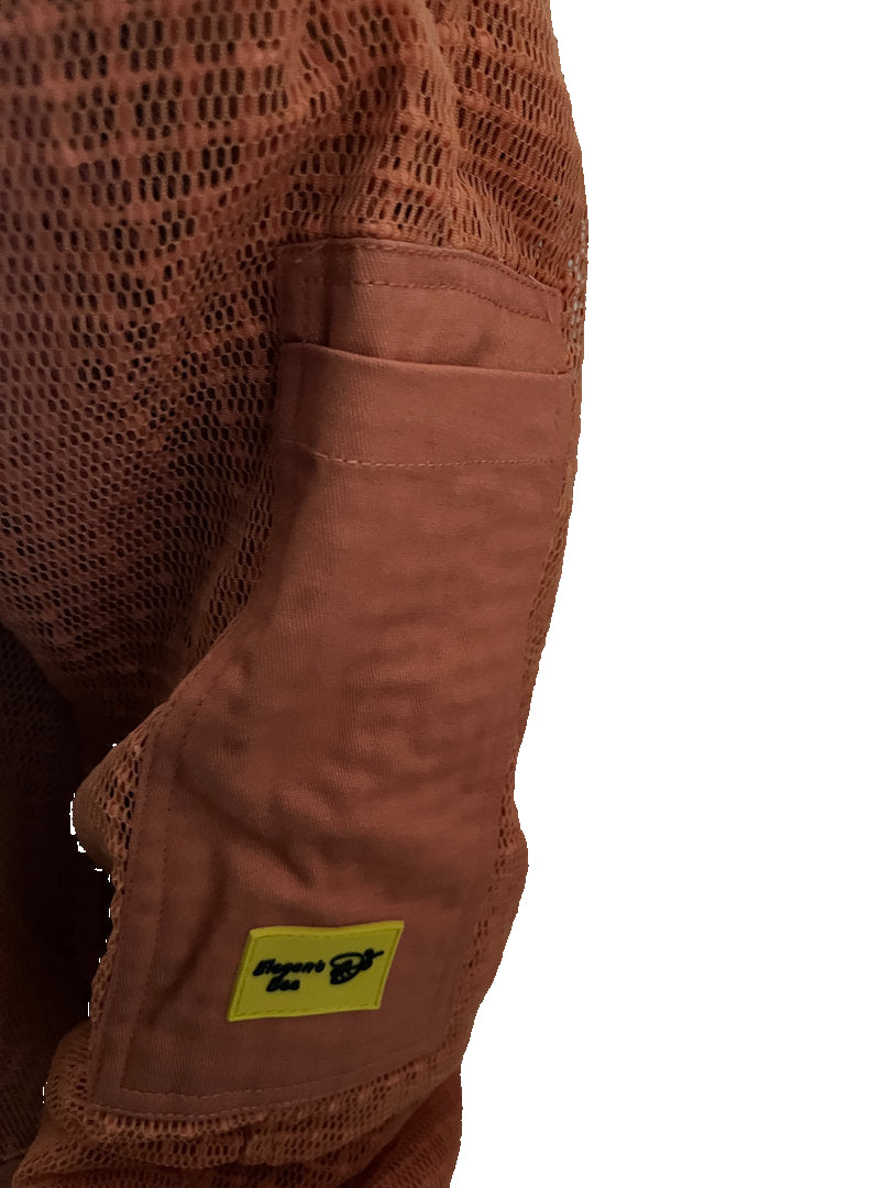 Imkeranzug Elegant Bee Overall Schutzanzug Bienen Belüftet Netzgewebe Lachs farben