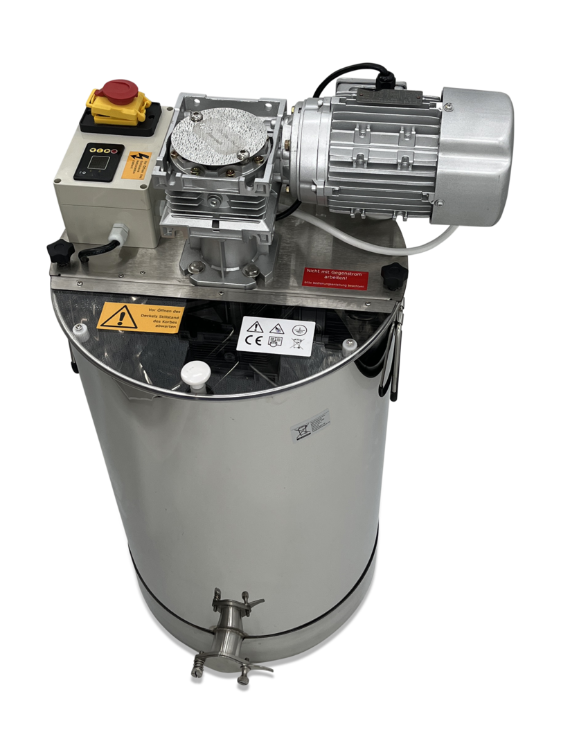 Honingmixer 100 kg met bediening voor het romig roeren van honing