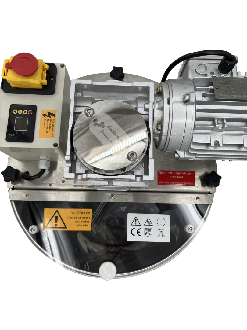 Honingmixer 100 kg met bediening voor het romig roeren van honing