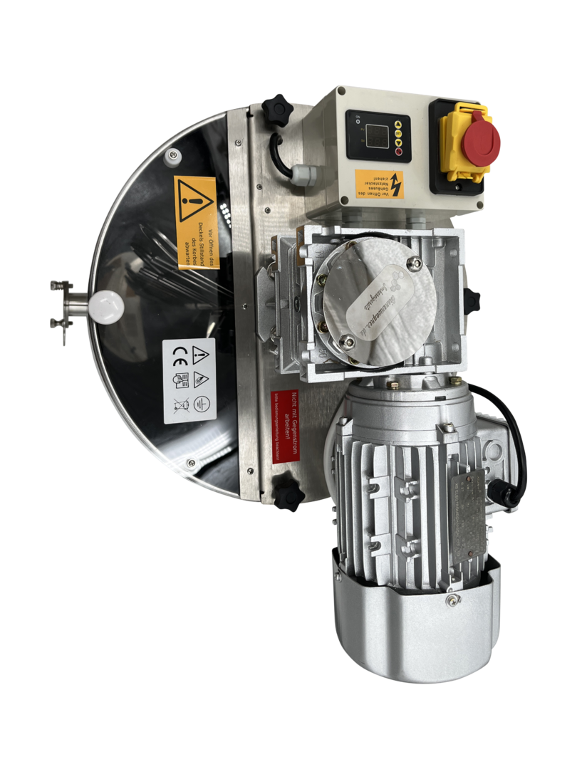 Honingmixer 100 kg met bediening voor het romig roeren van honing