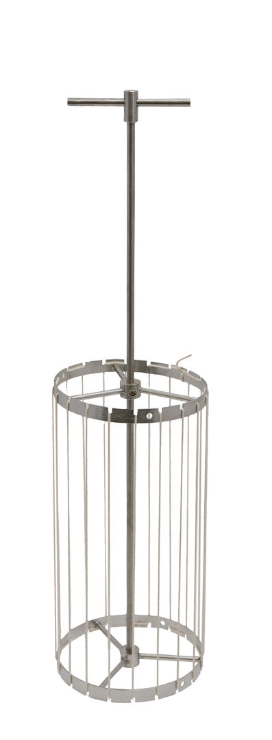 Kerzenzieher 16 cm aus Edelstahl bis zu 20 Kerzen mit verstellbarem Doppelring