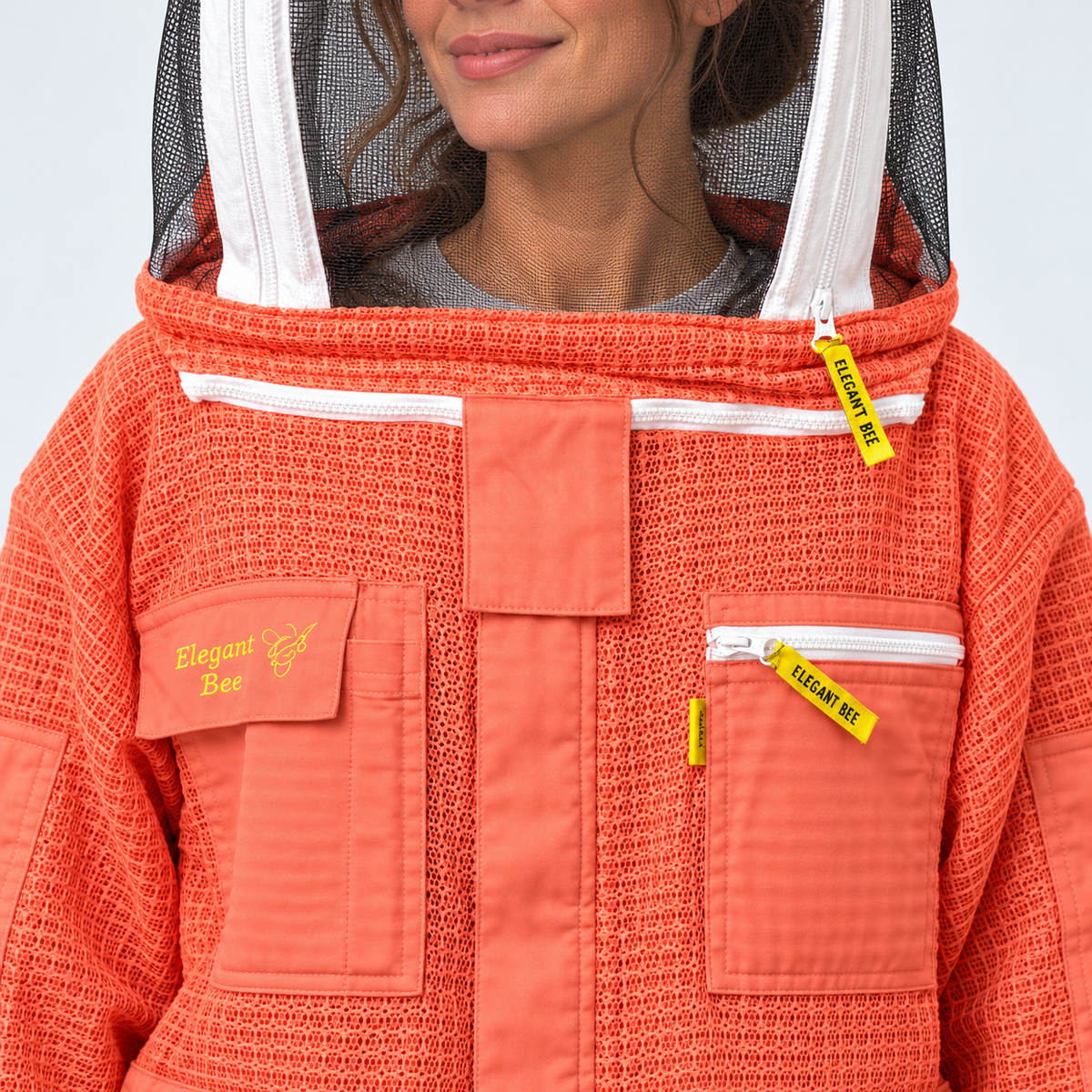 Beekeeping Jacket 3-Layer Mesh White Premium Quality ElegantBee (Copy)