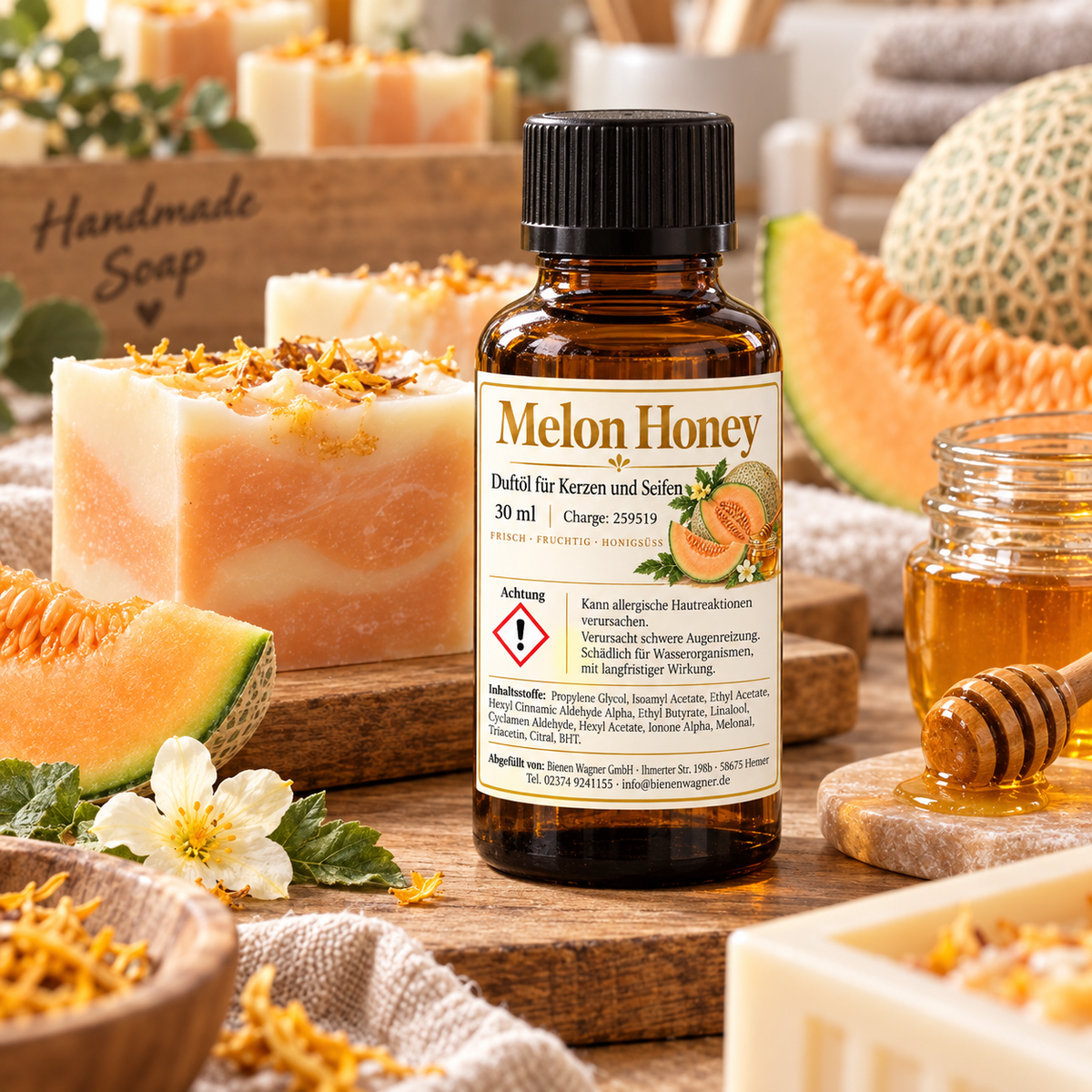 Melon Honey Duftöl 30 ml – Honigmelonen-Duft für Kerzen & Seifen