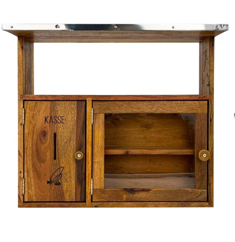 Scaffale per distributori automatici di miele self-service: distributore automatico basato sulla fiducia