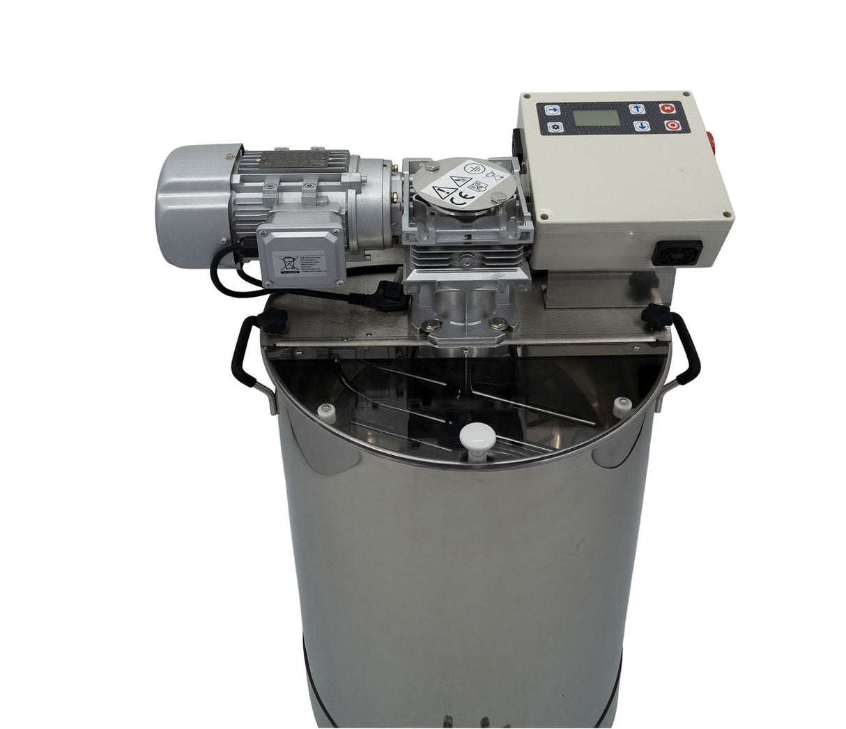 Honingmixer 60 kg met volautomatische bediening voor het romig roeren van honing