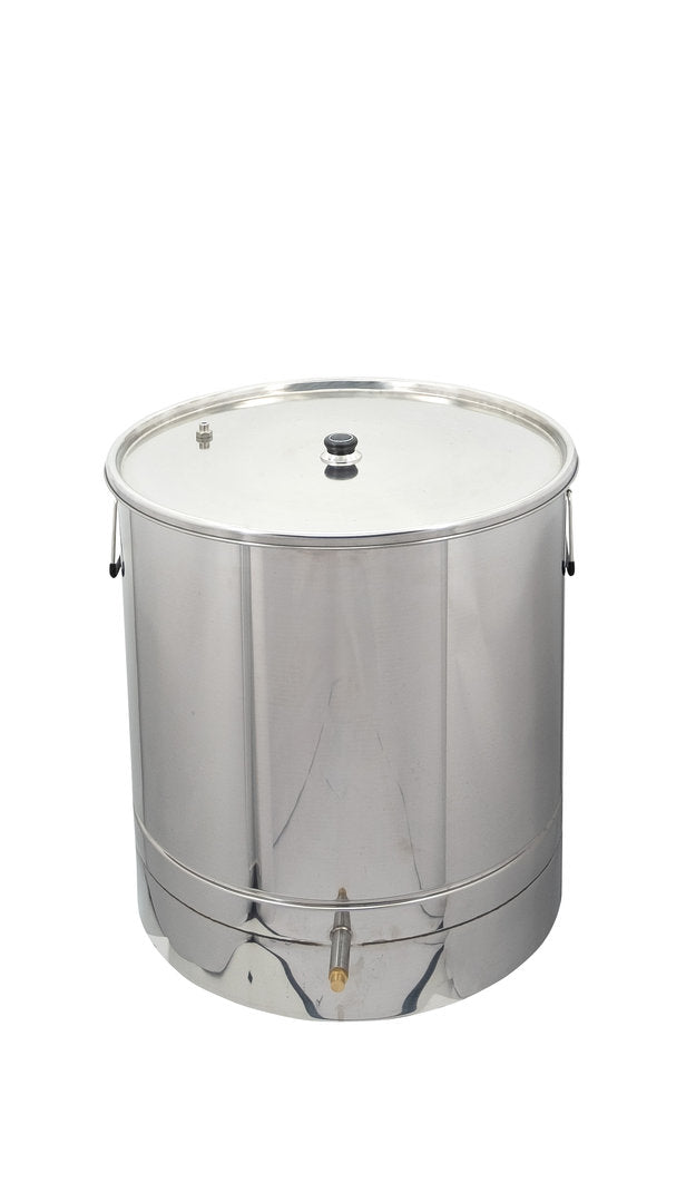 Fondoir à cire vapeur rond inox diamètre 53 cm jusqu'à 30 nids d'abeilles