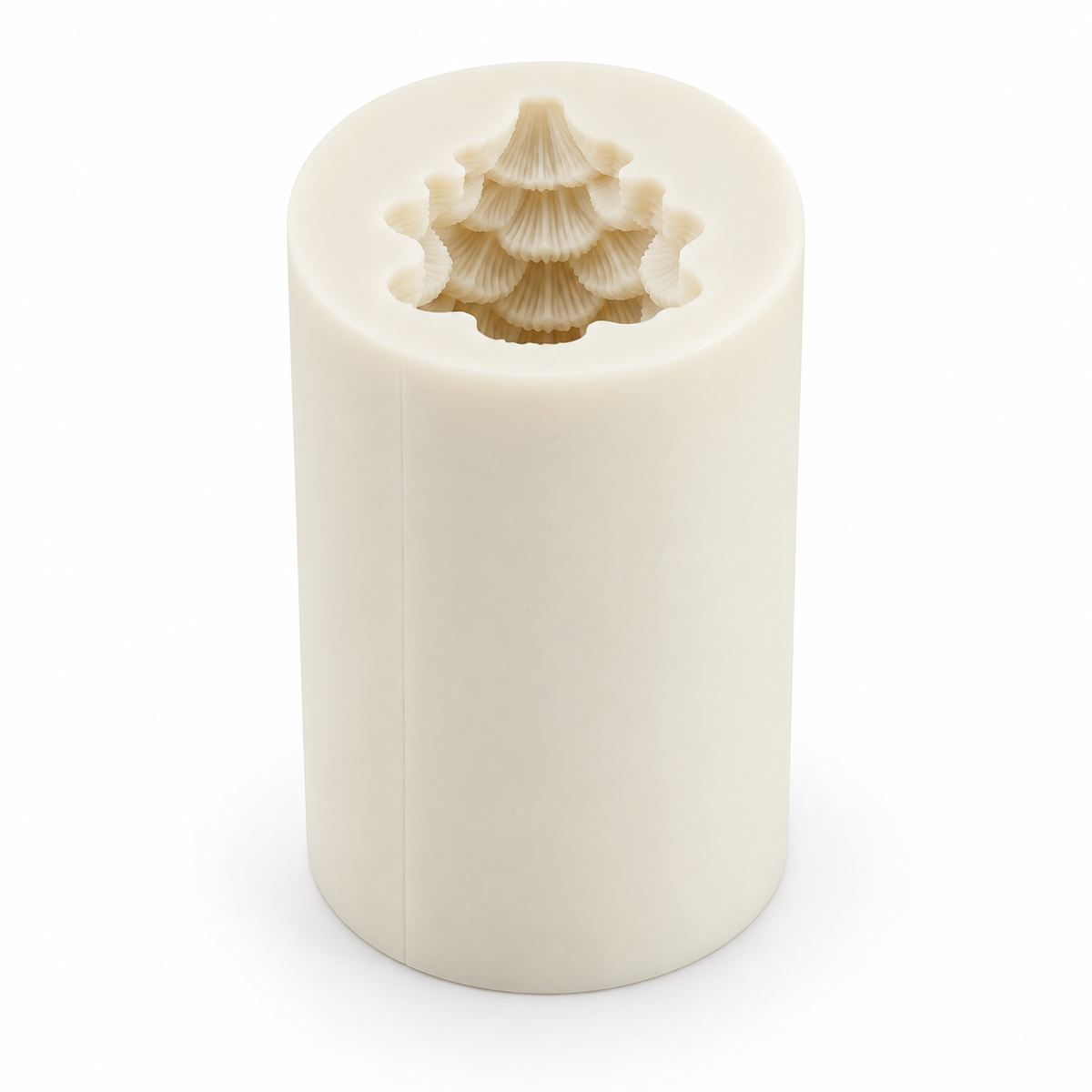 Moule à bougie en silicone pour petit sapin de Noël en cire d'abeille