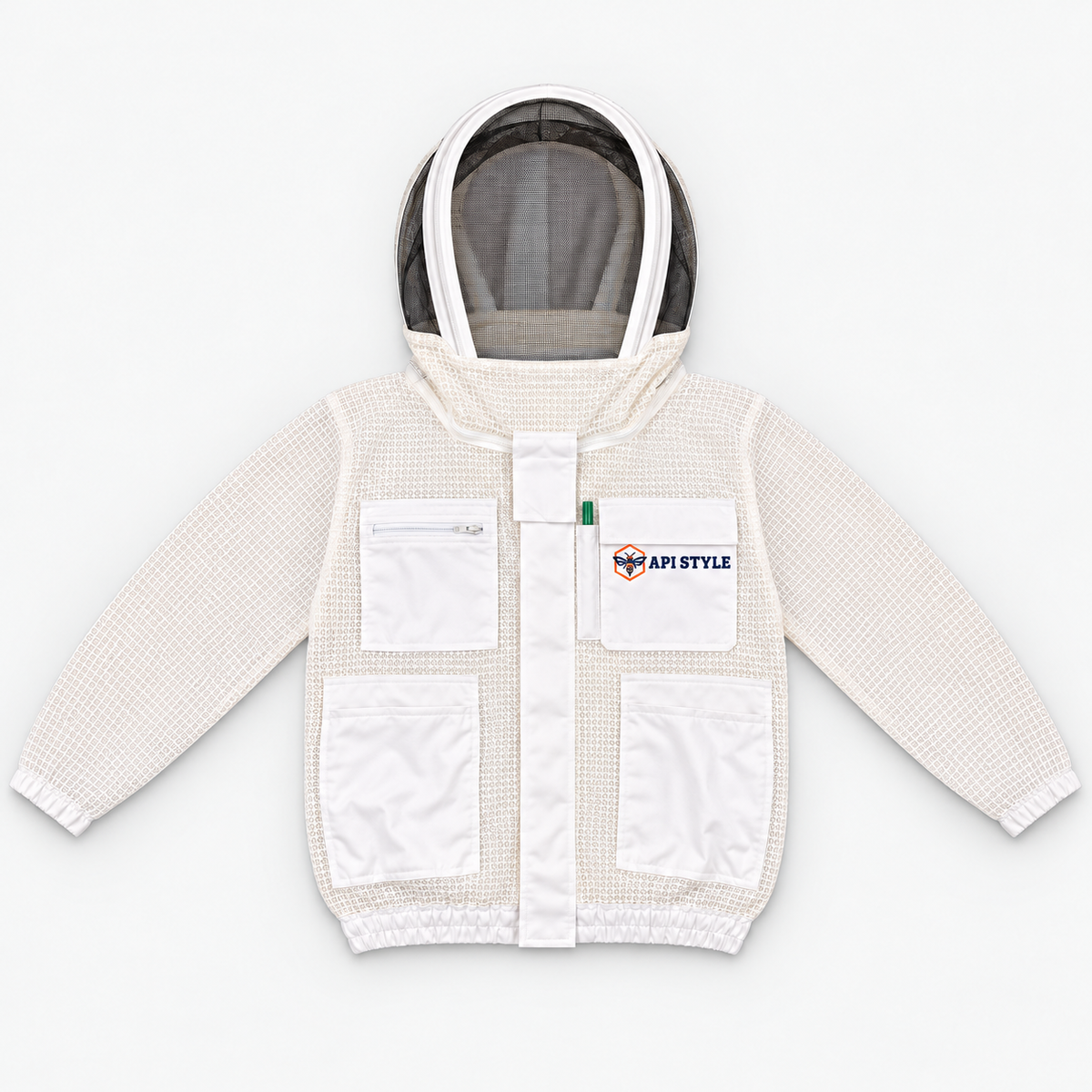 ElegantBee 3-Layer Mesh Beekeeping Jacket White Premium Quality (Copy)