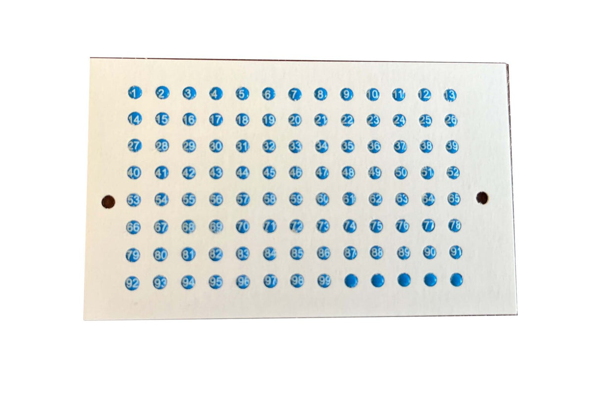 Leucht Opalith Plättchen zum Königin Markieren Zeichenplättchen Classic 104 Königin Nummern 1-99