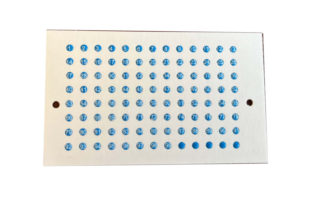 Lichtgevende opaliettegels voor het markeren van koninginnen, tekentegels Classic 104 koninginnummers 1-99