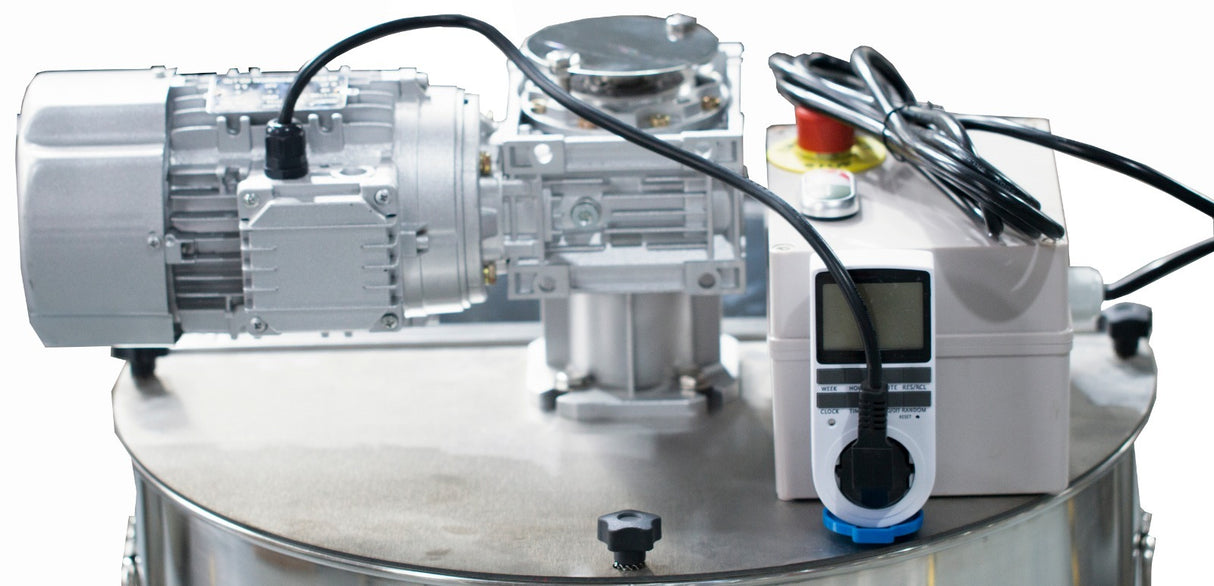 Honingmixer 100 kg met timer voor het romig roeren van honing