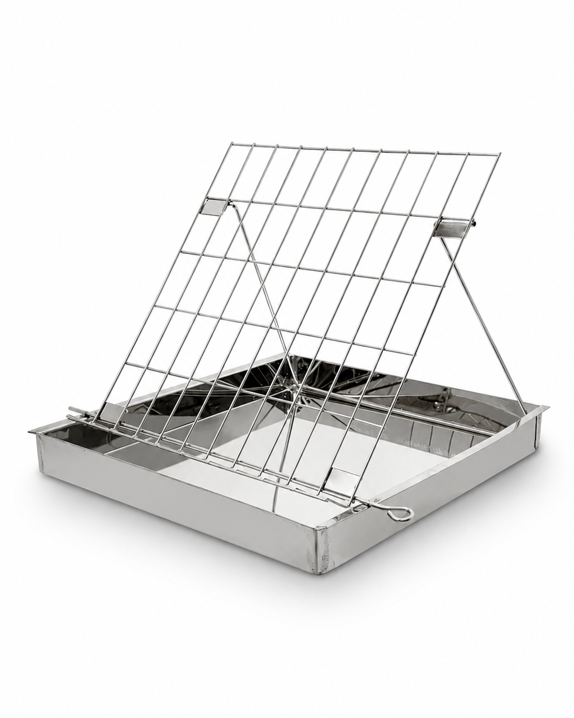 Simple stainless steel uncapping dishes for discovering the honeycombs