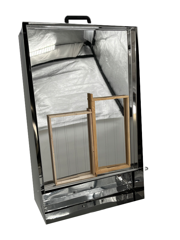 Edelstahl Sonnenwachsschmelzer 4 Waben Zander Dadant DN