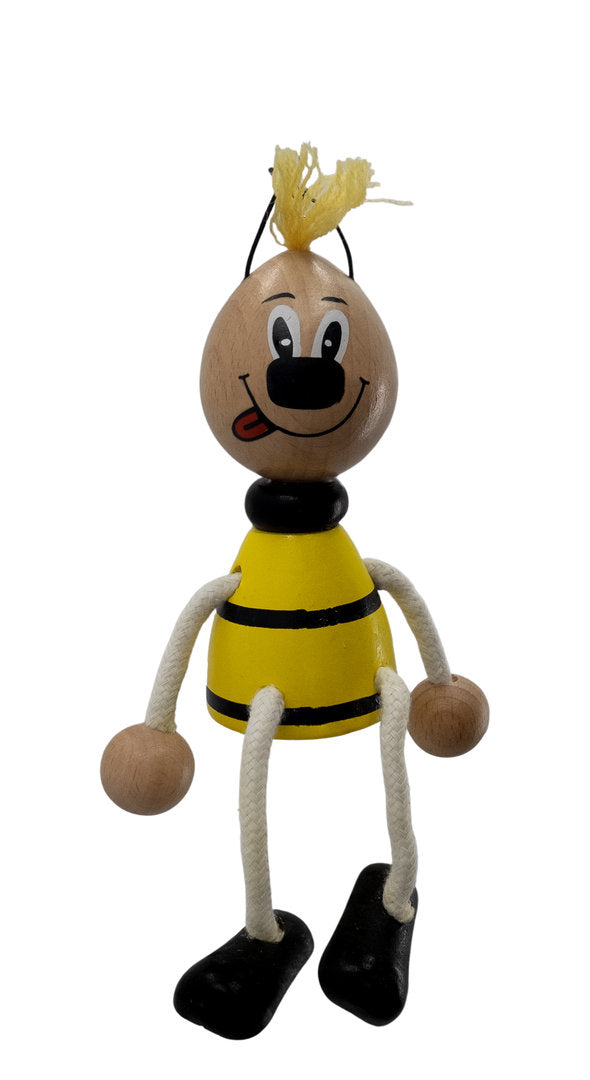 Holzfigur Bienen Schwingfigur Holzspielzeug für Kinder und Deko für Imker