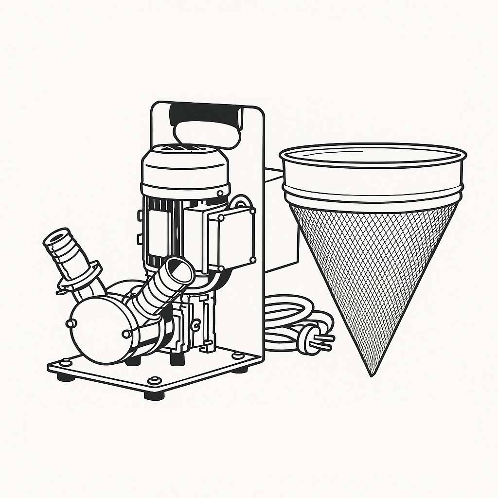 Sieben Filtern Pumpen