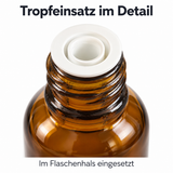 Druppelflesje 30 ml voor propolis – bruin glas met druppelinzet & dop (Kopie) 