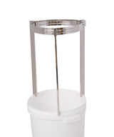 Statief van RVS voor puntzeef 32cm / 33cm Past op iedere container, zeef, puntzeef