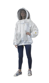 Imkerjacke Netzgewebe 3 lagig Weiß Premium Qualität ElegantBee