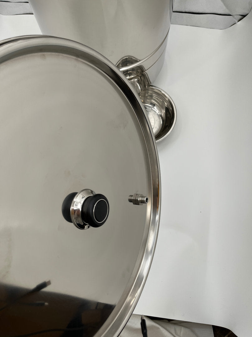 Scaldacera a vapore tondo in acciaio inox diametro 45 cm fino a 12 favi