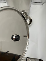 Scaldacera a vapore tondo in acciaio inox diametro 45 cm fino a 12 favi