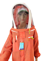 Imkeranzug Elegant Bee Overall Schutzanzug Bienen Belüftet Netzgewebe Lachs farben