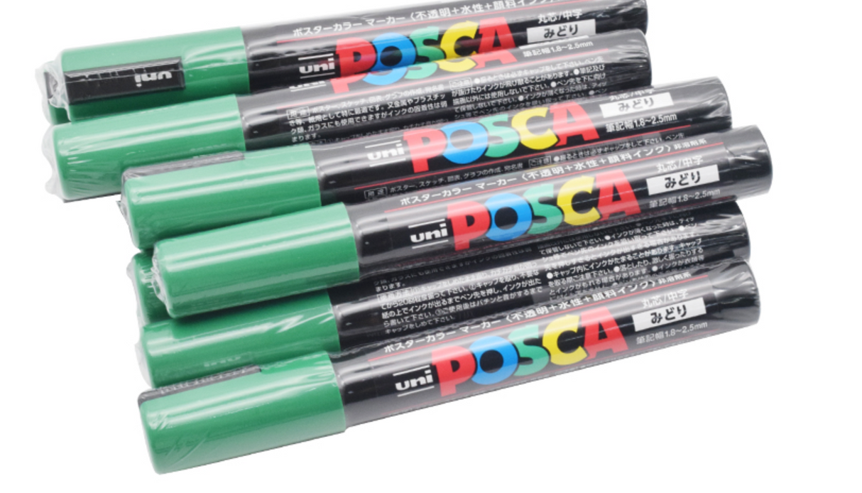 Queen Marking Pen Posca White Yellow Red Green Blue for permanently marking queens with annual color