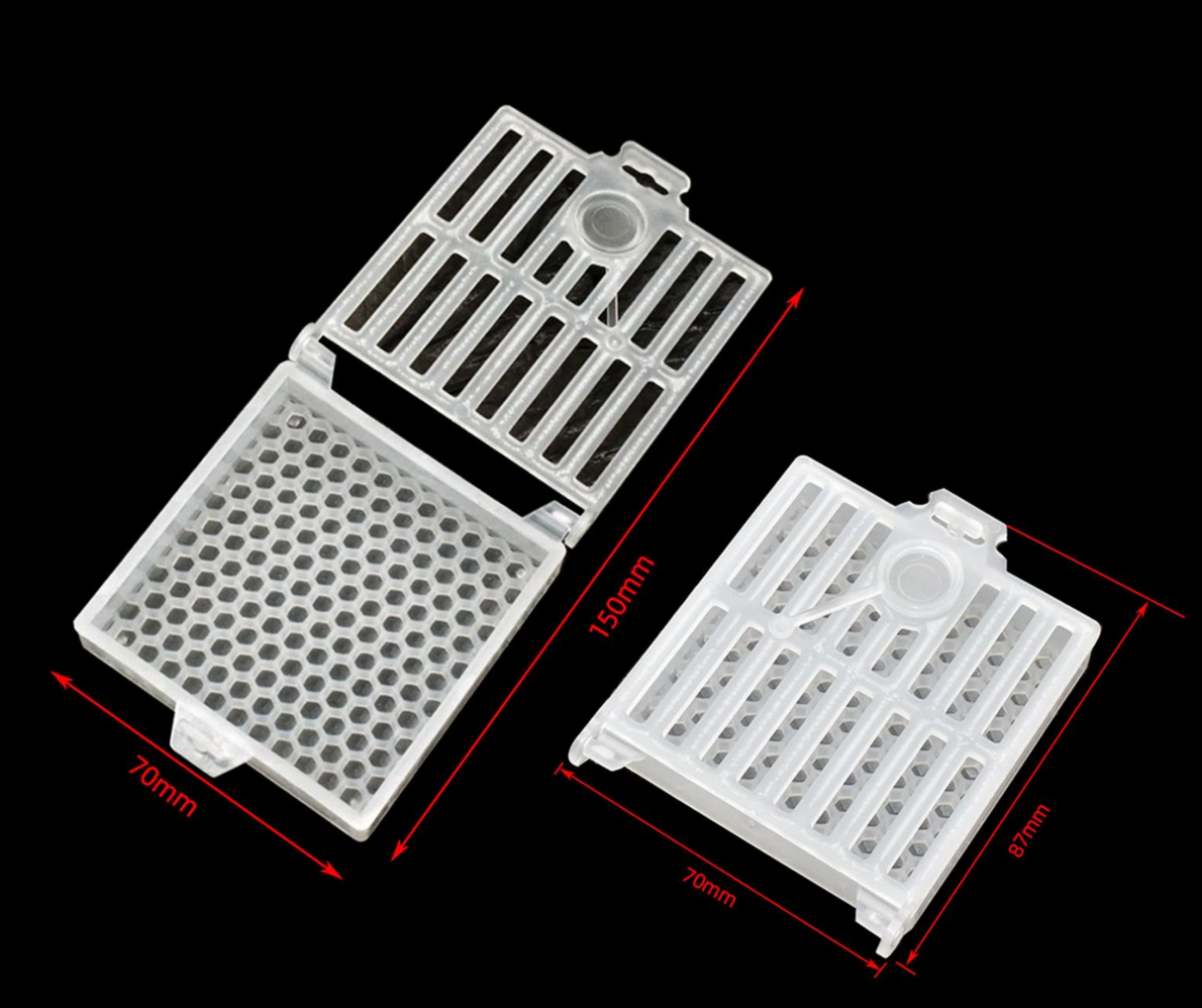 Königin Brutstopp Käfig Funktion wie Scalvini Varroa Block 2 st Größen