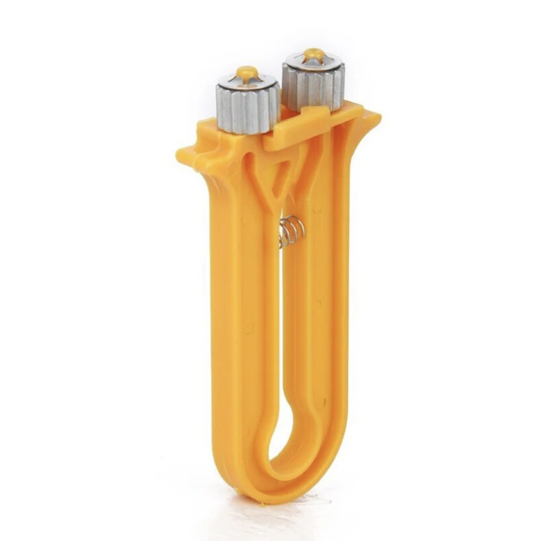 Honeycomb wire tensioner, yellow plastic