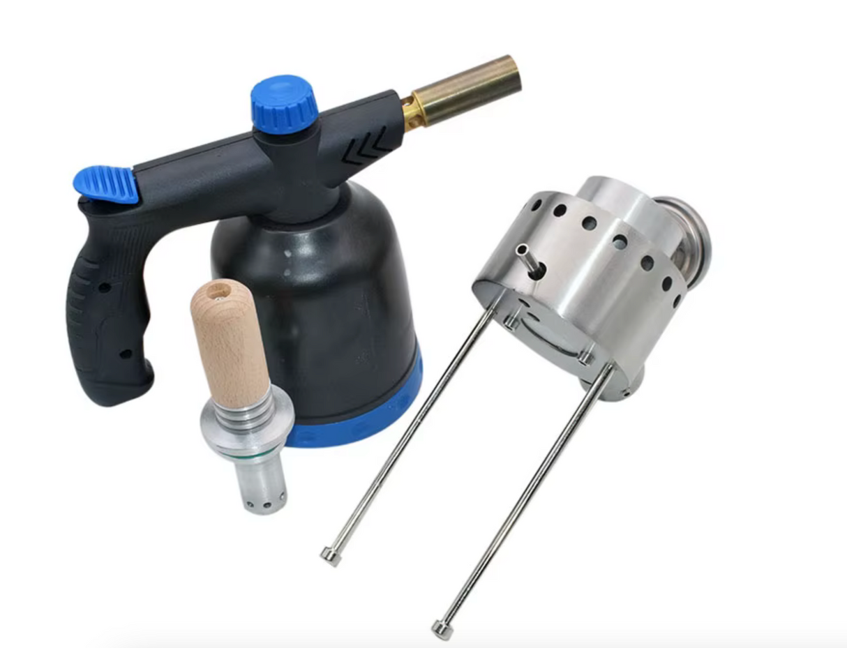 Oxalsäure Verdampfer Sublimator mit Gas Brenner und Thermometer Varroa Varrox Sublimox